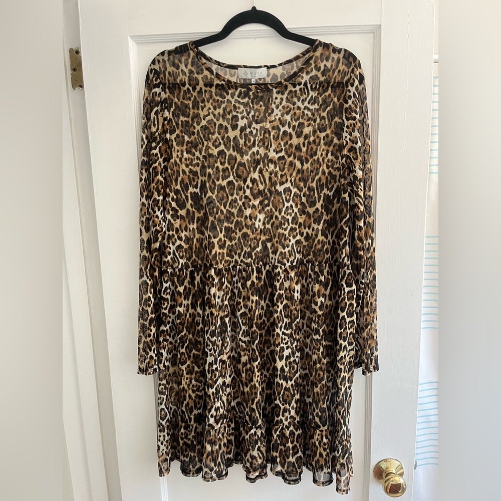WAYF Cheetah Dress